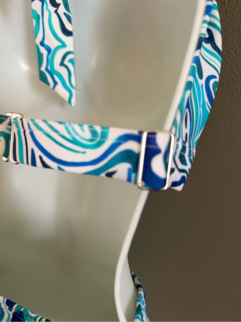 VENUS Teal & Blue Paisley Halter Bikini - Picture 7 of 8